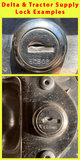 EC816 Truck Toolbox Key for Locks made by Delta, Tractor Supply, Dee Zee, Better Built & Eberhard