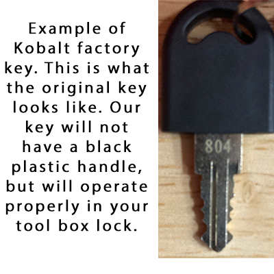 Sidchrome Toolbox Replacement Keys – Made To Your Lock Code Number