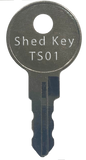 TS Shed TS01 Storage Shed Key